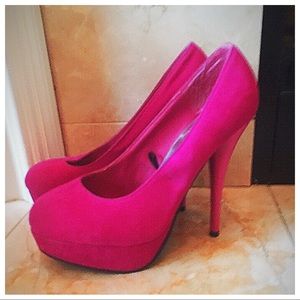 Bright Pink Pumps